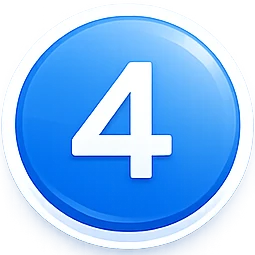 icon mit Zahl 4